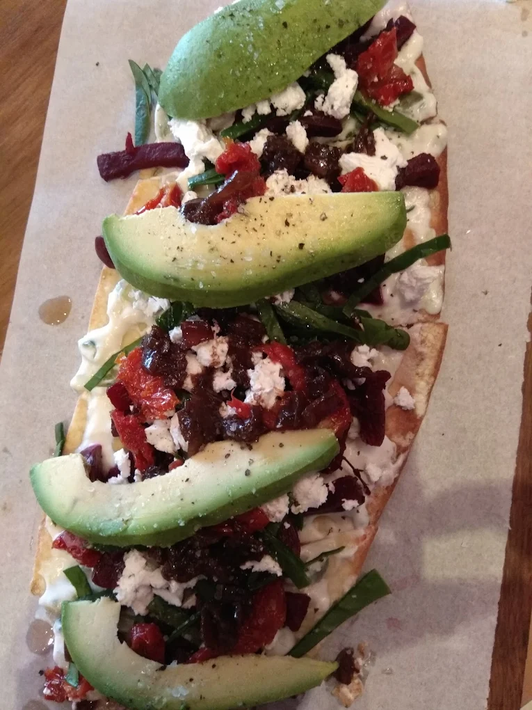 Feta, avo and rye at Lekker Kalk Bay